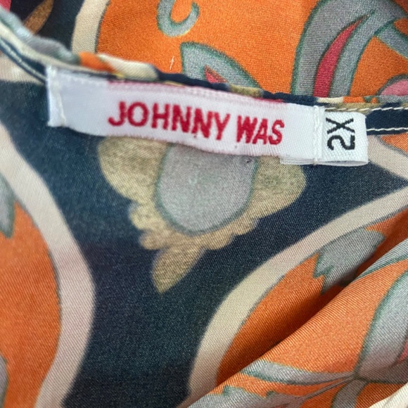 2X Johnny Was Silk Tunic - Picture 2 of 3